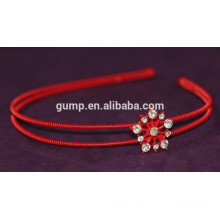 Coreano Meninas Moda Rhinestone Crianças Cabelo Vermelho Bnd Crystal headband